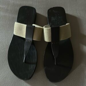 Ralph Lauren tan and brown sandals